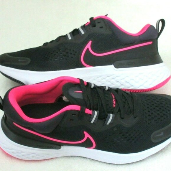 Nike Shoes Nike Womens React Miler 2 Running Training Shoes Black